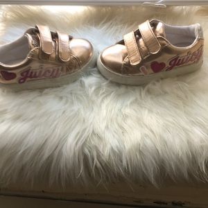 Juicy couture toddler girl sneakers rose gold